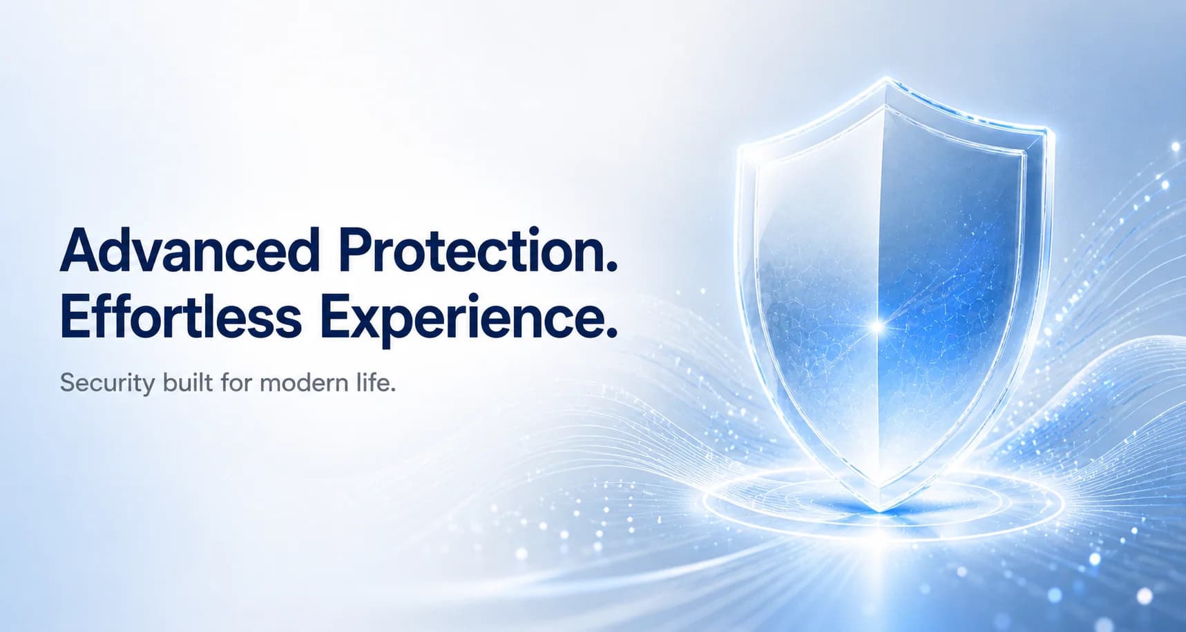 Futuristic glowing AI cybersecurity shield protecting against zero-day threats